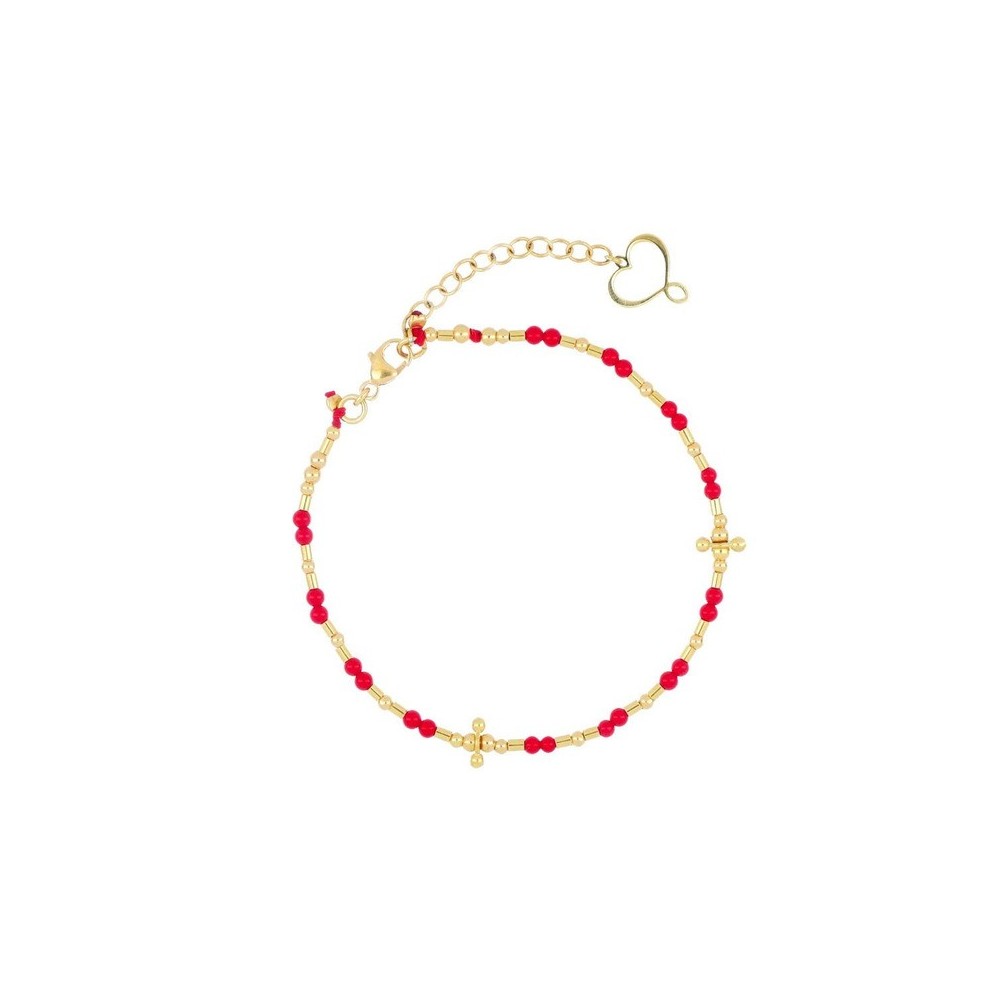 Bracciale Mia Africa corallo con elementi [c2a89590]