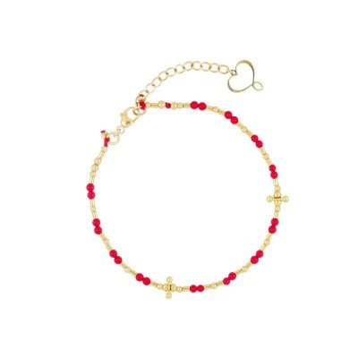 Bracciale Mia Africa corallo con elementi [c2a89590]