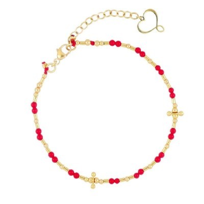 Bracciale Mia Africa corallo con elementi [1b8ed69d]