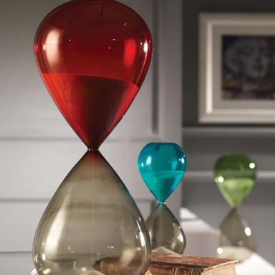 Clessidra Il Tempo dell'Amore h. 20 rosso [ded22462]