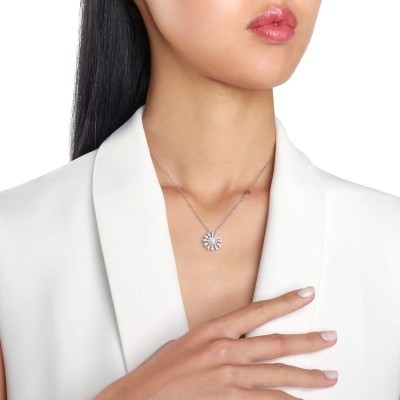 Collana Margherita oro bianco e diamanti [765f0f5f]
