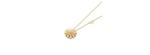 Collana Margherita oro giallo quarzo e diamanti [f1747b86]