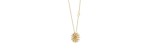 Collana Margherita oro giallo quarzo e diamanti [f4243c98]
