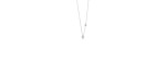 Collana Battito oro bianco e rosa con diamante [62edf375]