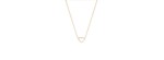 Collana cuore piccolo a filo sottile oro rosa [078337aa]