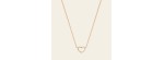 Collana cuore piccolo a filo sottile oro rosa [dea574a7]