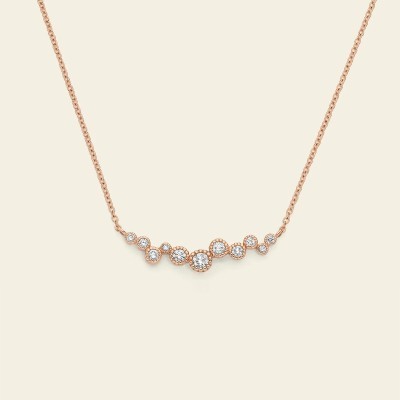 Collana con castoni lavorati e diamanti [95eb6a08]