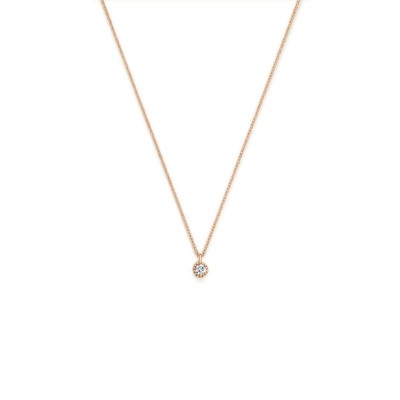 Collana con castone fresato e diamante [85c49a52]
