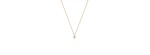 Collana con castone fresato e diamante [85c49a52]