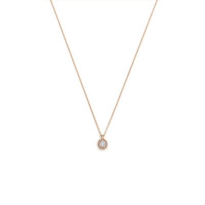 Collana con castone zigrinato e diamanti [e78d2d8a]