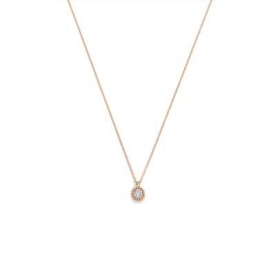 Collana con castone zigrinato e diamanti [e78d2d8a]