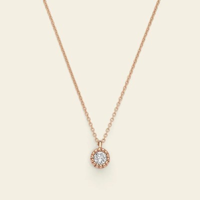 Collana con castone zigrinato e diamanti [3eab6e87]