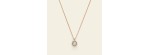 Collana con castone zigrinato e diamanti [3eab6e87]