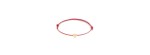 Bracciale cordino cuore in oro e incisione  TU [a1d2e3d7]