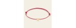 Bracciale cordino cuore in oro e incisione  TU [78f4a0da]