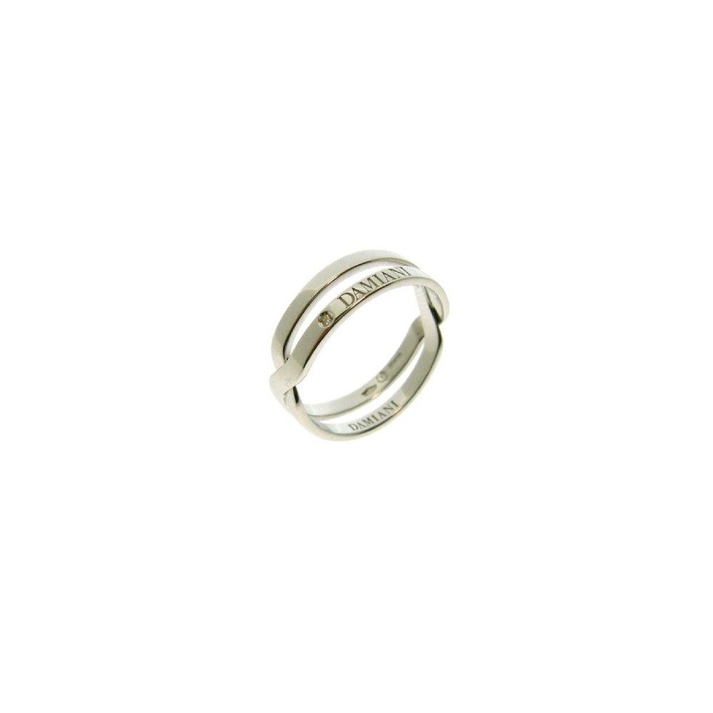 Anello Abbraccio oro bianco e diamanti [7c16b1d6]