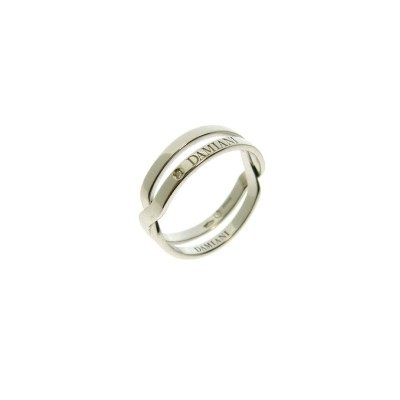 Anello Abbraccio oro bianco e diamanti [7c16b1d6]