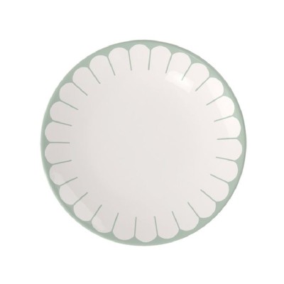 Piatto piano Fleur Verde 26,6 cm [3c06eda4]