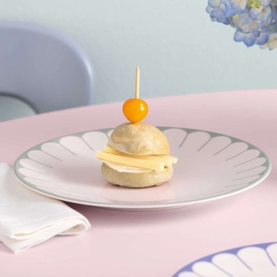 Piatto piano Fleur Verde 26,6 cm [3c06eda4]