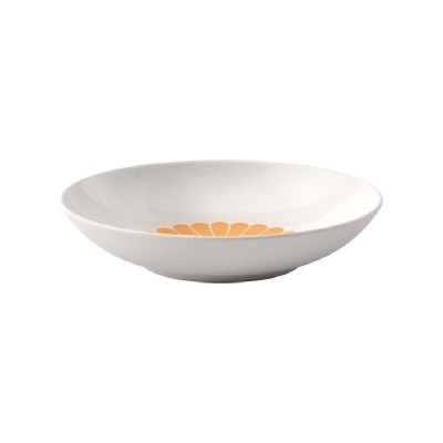 Piatto pasta Fleur Giallo 24 cm [63dd0d2d]