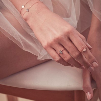 Bracciale Stella Passante in Oro Rosa 18kt [3721c341]