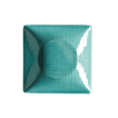 Piatto fondo quadrato 20 cm Mesh Colours Aqua [ae78e5f9]