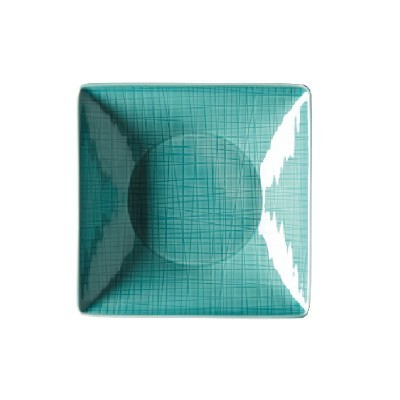 Piatto fondo quadrato 20 cm Mesh Colours Aqua [ae78e5f9]