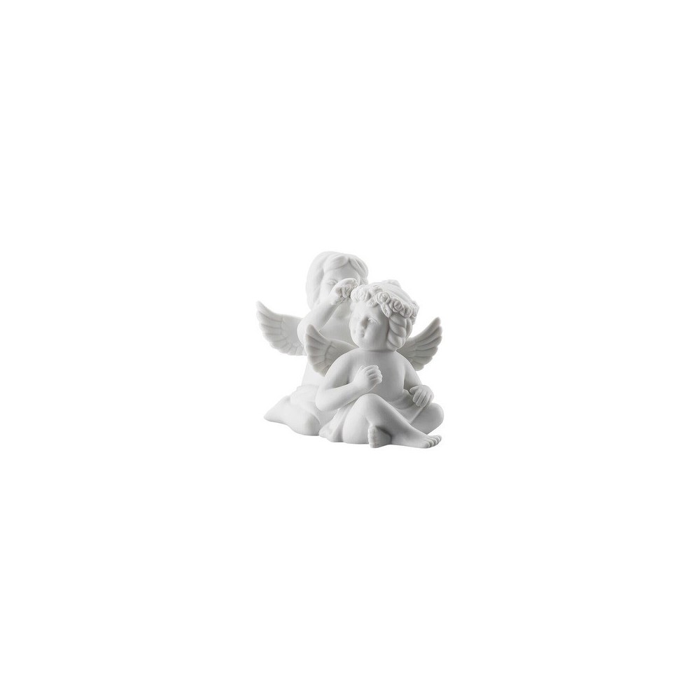 Coppia angeli Engel klein Weiss matt [3c20e435]