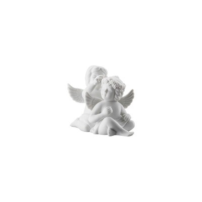 Coppia angeli Engel klein Weiss matt [3c20e435]