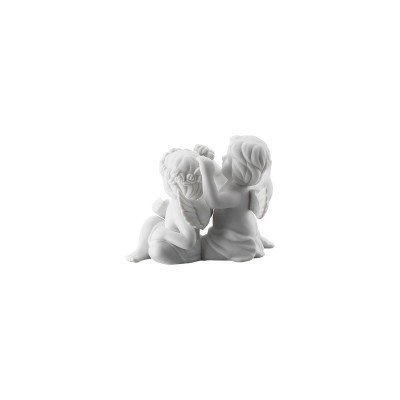 Coppia angeli Engel klein Weiss matt [3c20e435]