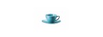 Tazza tè con piattino Mesh Colours Aqua [cfd954a2]
