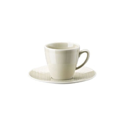 Tazza espresso con piattino Mesh Colours Cream [1dac421c]
