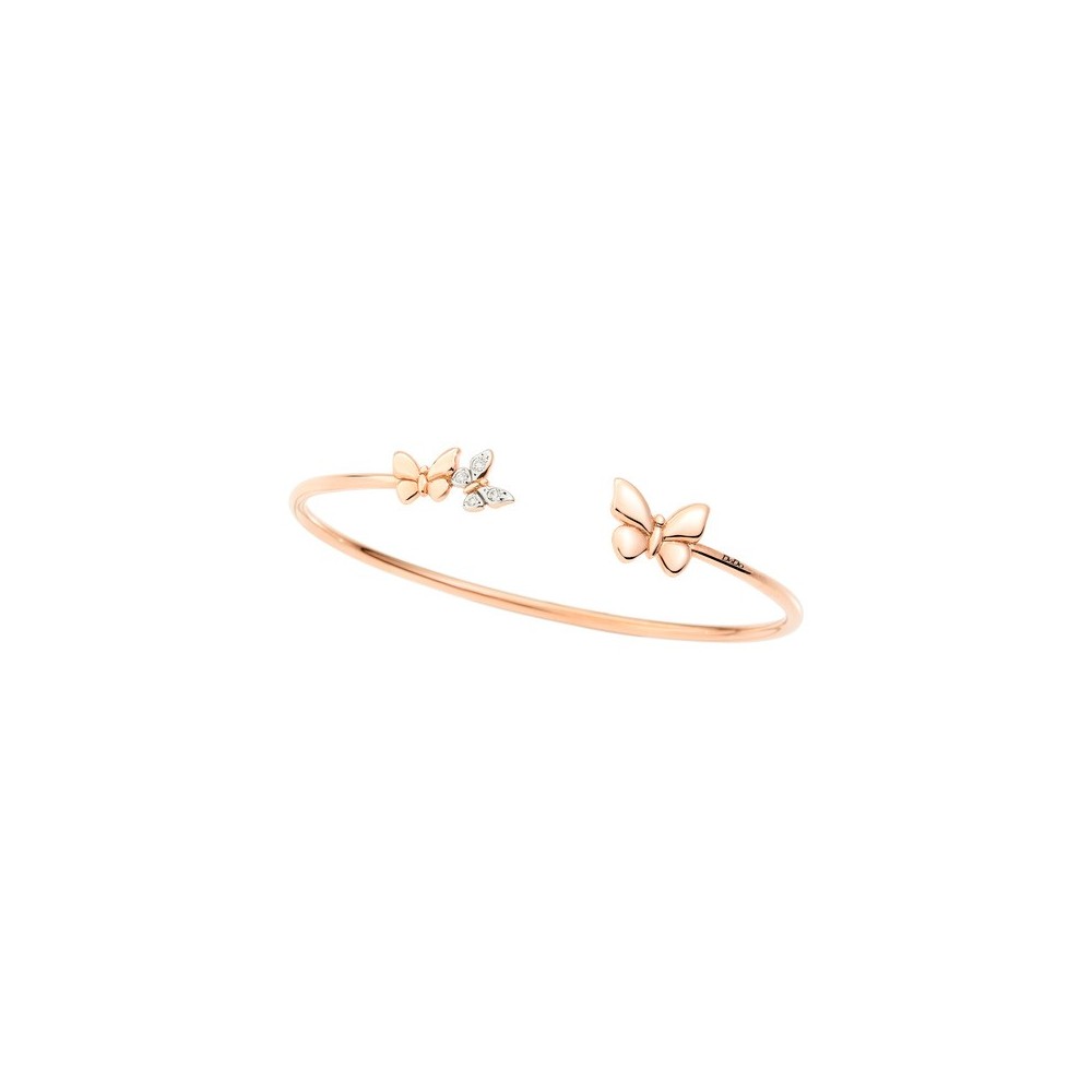 Bracciale Cuf Farfalla oro rosa 9kt [db9cc339]