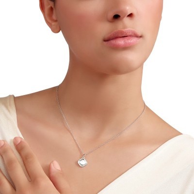 Ciondolo Sigillo argento e diamante bianco [1b7e99be]