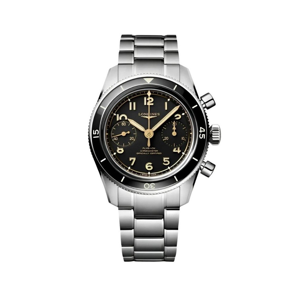 Orologio Spirit Pilot Fllyback 39,5mm Chrono nero [69f797da]