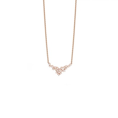 Collana Mimosa oro rosa con diamanti [7c12cd26]