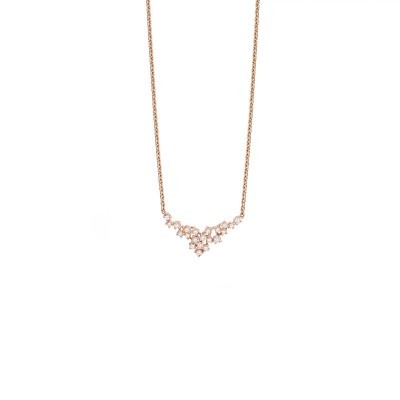 Collana Mimosa oro rosa con diamanti [7c12cd26]
