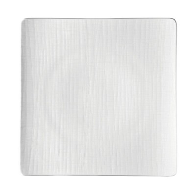 Piatto piano quadrato 31 cm Mesh Weiss [b59797a5]