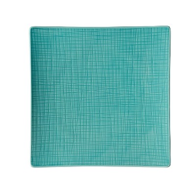 Piatto piano quadrato 31 cm Mesh Colours Aqua [7971aeb2]