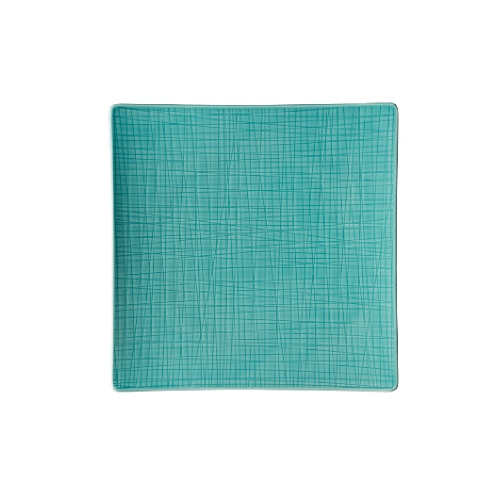 Piatto piano quadrato 31 cm Mesh Colours Aqua [7971aeb2]