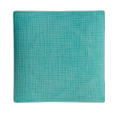 Piatto piano quadrato 31 cm Mesh Colours Aqua [a057edbf]