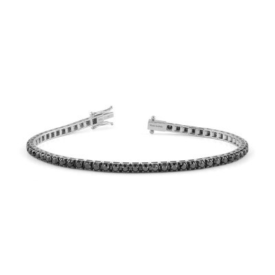 Bracciale Tennis Timeless oro con diamanti black [c018f160]