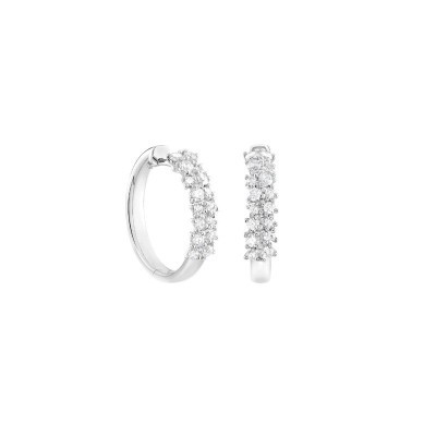 Orecchini Mimosa oro bianco con diamanti [8b4a0ee3]