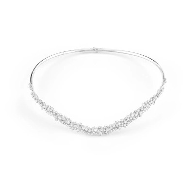 Collana Mimosa oro bianco con diamanti [1ce21938]