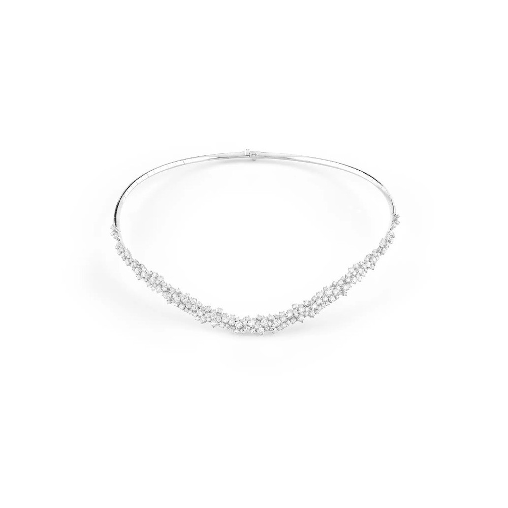 Collana Mimosa oro bianco con diamanti [1ce21938]