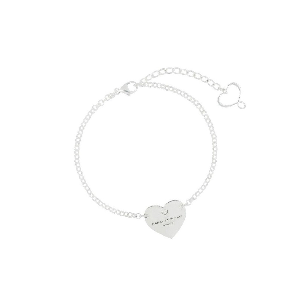 Bracciale cuore archivio argento Maman et Sophie [4b3571aa]