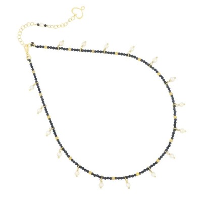Girocollo Spinelli e Perle pendenti [f8da8296]