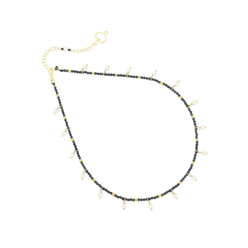 Girocollo Spinelli e Perle pendenti [f8da8296]