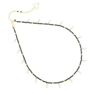 Girocollo Spinelli e Perle pendenti [f8da8296]