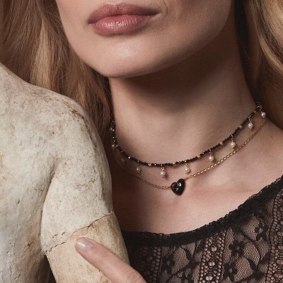 Girocollo Spinelli e Perle pendenti [21fcc19b]